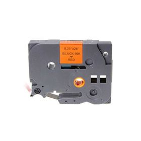 Brother P-Touch TZE-421 Kırmızı Üzerine Siyah 9 mm 8 mt Muadil Etiket
