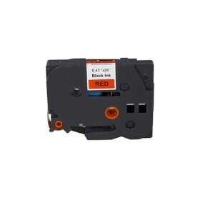 Brother P-Touch TZE-431 Kırmızı Üzerine Siyah 12 mm 8 mt Muadil Etiket