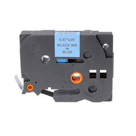 Brother P-Touch TZE-531 Mavi Üzerine Siyah 12 mm 8 mt Muadil Etiket