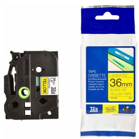 Brother P-Touch TZE-661 Sarı Üzerine Siyah 36 mm 8 mt Muadil Etiket