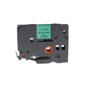 Brother P-Touch TZE-721 Yeşil Üzerine Siyah 9 mm 8 mt Muadil Etiket