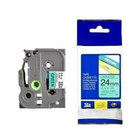 Brother P-Touch TZE-735 Yeşil Üzerine Beyaz 12 mm 8 mt Muadil Etiket