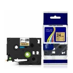 Brother P-Touch TZE-851 Gold Üzerine Siyah 24 mm 8 mt Muadil Etiket