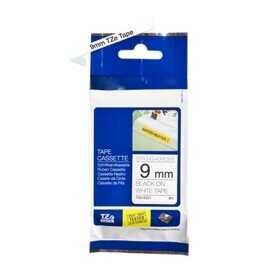 Brother P-Touch TZE-S221 Beyaz Üzerine Siyah Güçlü Yapışkanlı 9 mm 8 mt Muadil Etiket
