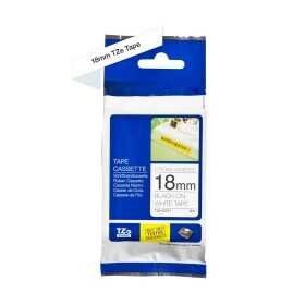 Brother P-Touch TZE-S241 Beyaz Üzerine Siyah Güçlü Yapışkanlı 18 mm 8 mt Muadil Etiket