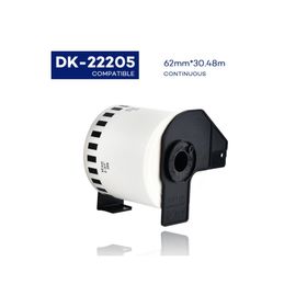 Brother QL-1110NWB DK-22205 62 mm Sürekli Form 30 m Muadil Termal Etiket