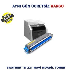 Brother TN-221 Mavi Muadil Toner