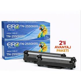Brother TN-2550HXL 4500 Sayfalık - 2'li Avantaj Paket Muadil Toner