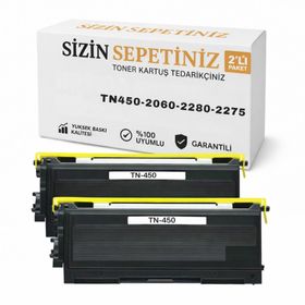 Brother TN-450 2 li Paket Muadil Toner