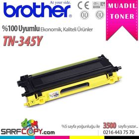 Brother TN345Y Sarı Renkli Lazer Muadil Toner