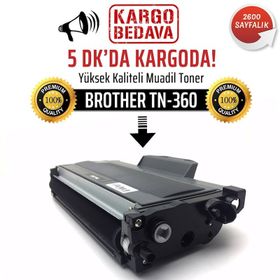 Brother TN360 2.600sf -TN360/TN2130 Muadil Toner