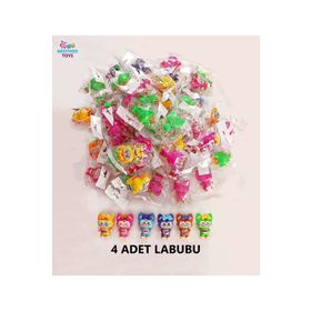 Brother Toys 4 Adet 9 cm Sürpriz Renkli Labubu Figür Oyuncak