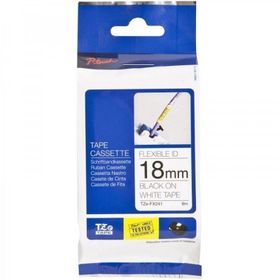Brother TZ-FX241 Beyaz Üzerine Siyah Laminasyonlu Etiket