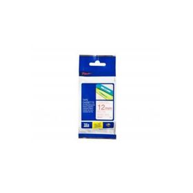 Brother TZE-232 12 mm Kırmızı Lamine Etiket