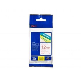 Brother TZE-232 12 mm Kırmızı Lamine Etiket