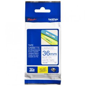 Brother TZE-263 Mavi Beyaz Lamine Muadil Etiket