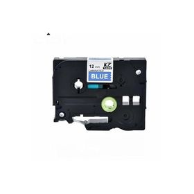Brother TZE-531 12 mm Mavi Üzerine Siyah Laminasyonlu Muadil Etiket