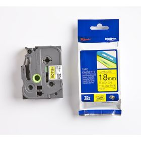Brother TZE-641 18 mm Sarı Üzeri Siyah Laminasyonlu Etiket