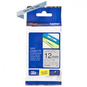 Brother Tze M931 12 mm Mat Gümüş Üzeri Siyah Laminasyonlu Etiket