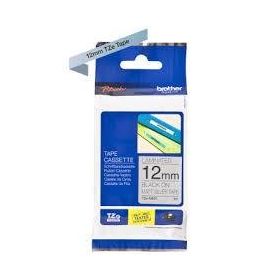 Brother TZE-M931 12 mm Mat Gümüş Üzerine Siyah Etiket