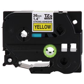 Brother TZE-S661 12 mm Siyah Lamine Etiket