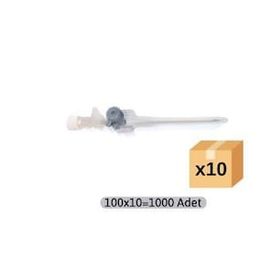 BRP 100x10 Adet 16 gr Gri IV Kanül Intraket Branül
