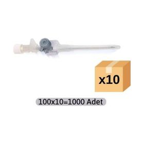 BRP 100x10 Adet 16 gr Gri IV Kanül Intraket Branül