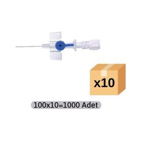 BRP 100x10 Adet 22 gr Mavi IV Kanül Intraket Branül
