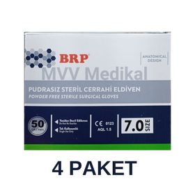 BRP No:7 4x50 Adet Pudrasız Steril Cerrahi Eldiven