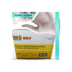 BRP No:8 50 Adet Pudralı Cerrahi Steril Eldiven