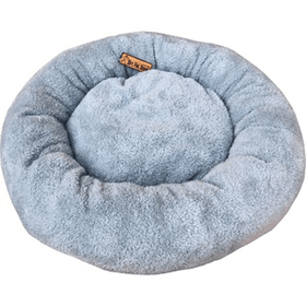 Brt Pet 55 cm Gri Peluş Simit Kedi Yatağı