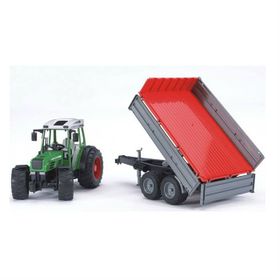 Bruder 02104 Fendt 209S Traktör ve Kırmızı Römork