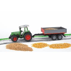 Bruder 02104 Fendt 209S Traktör ve Kırmızı Römork