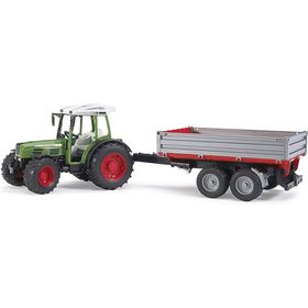 Bruder 02104 Fendt 209S Traktör ve Kırmızı Römork