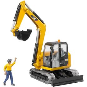 Bruder 02466 Cat Mini Ekskavatör ve İnşaat İşçisi