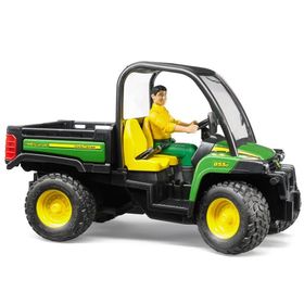 Bruder 02490 John Deere Gator 855D ve Bworld Adam