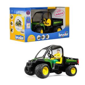 Bruder 02490 John Deere Gator 855D ve Bworld Adam