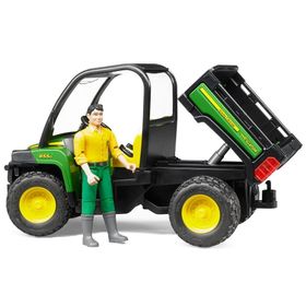Bruder 02490 John Deere Gator 855D ve Bworld Adam