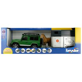 Bruder 02592 Land Rover Arazi Aracı ve At Nakil Aracı