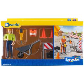 Bruder 062000 Bruder İnşaat İşçisi & Geniş İnşaat Ekipmanları