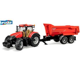 Bruder BR03199 Case Ih Optum 300 CVX Traktör ve Römork Oyuncak