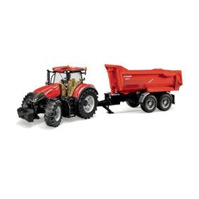 Bruder BR03199 Case Ih Optum 300 CVX Traktör ve Römork Oyuncak