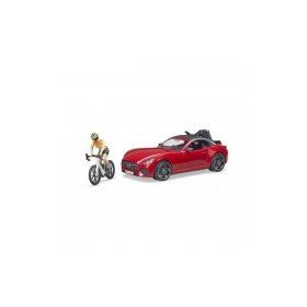 Bruder BR03485 Roadster Araba&Bisiklet Ve Sürücüsü