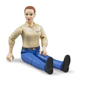 Bruder BR60408 Açık Tenli Mavi Pantolonlu Kadın Oyuncak