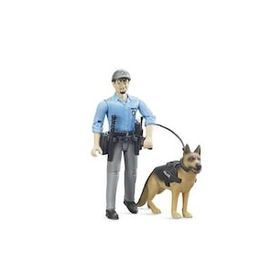 Bruder BR62150 Mavi Polis Figürü Polis Köpeği