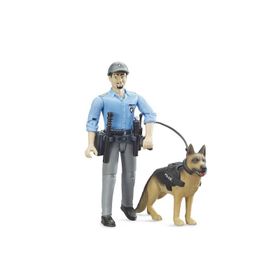 Bruder BR62150 Mavi Polis Figürü Polis Köpeği