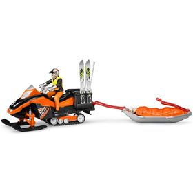 Bruder BRU-63100 Sürücülü Kayak Aracı & Kurtarma Kızagı Ve Kayakçı