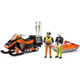 Bruder BRU-63100 Sürücülü Kayak Aracı & Kurtarma Kızagı Ve Kayakçı