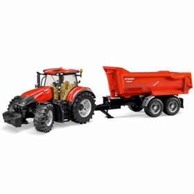 Bruder BRU3199 Case IH Optum 300CVX Traktör ve Römorku