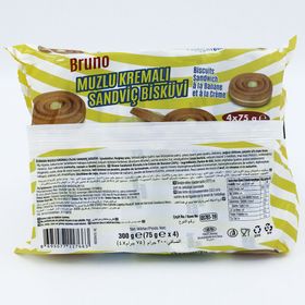Bruno 300 gr Kremalı Muzlu Bisküvi